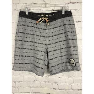 Howler Bros Aztec Gray Bruja? Board Shorts Mens Size 33 X 8 Thick Material